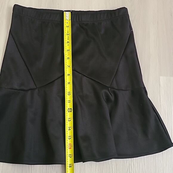 Bongo vintage black y2k peplum skirt large throwback tiered women's flare - Picture 6 of 9